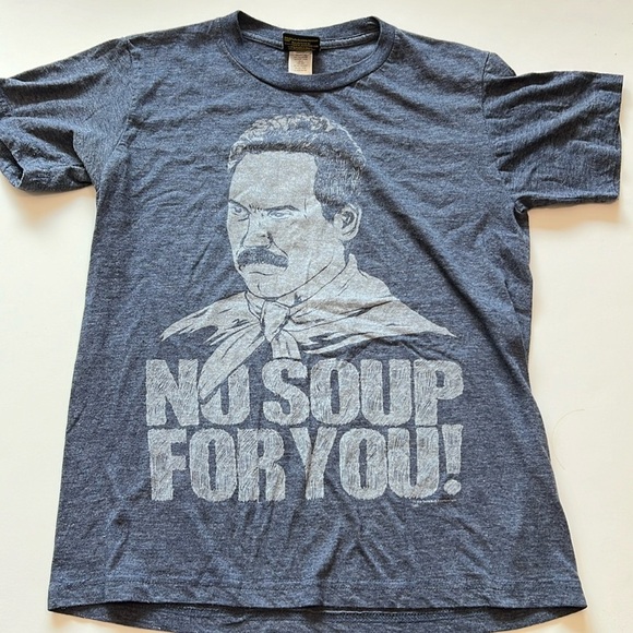 Seinfeld - “No soup for you!” Small blue Tshirt - Picture 1 of 7